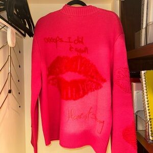 House of Sunny, XS pink sweater